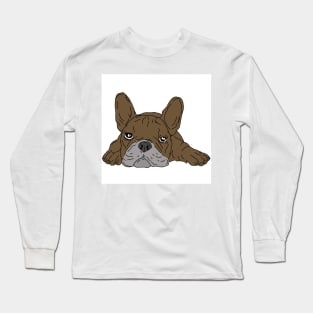 Brown french bulldog Long Sleeve T-Shirt